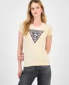 Guess Women's Python Triangle T-shirt In Yellow