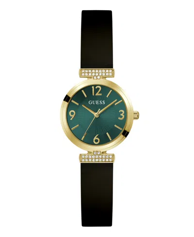 Guess Women's Quartz Black Silicone Watch 28mm