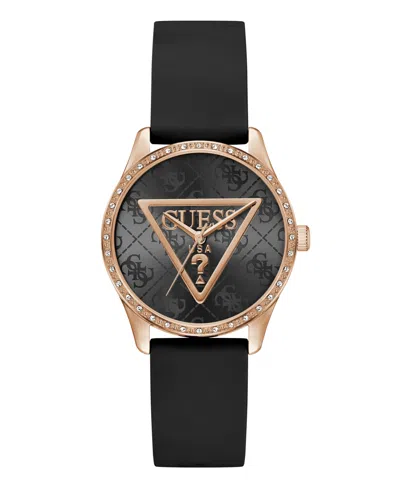 Guess Women's Quartz Black Silicone Watch 36mm