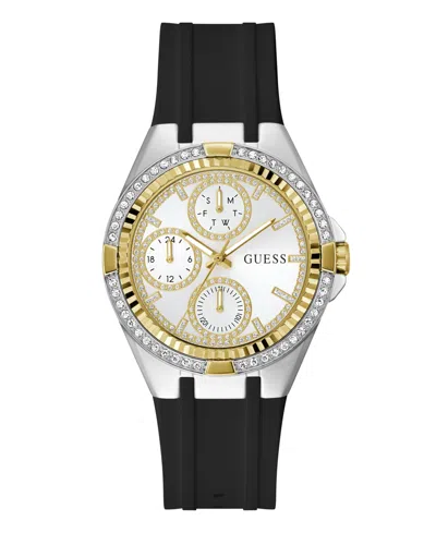 Guess Women's Quartz Black Silicone Watch 39mm