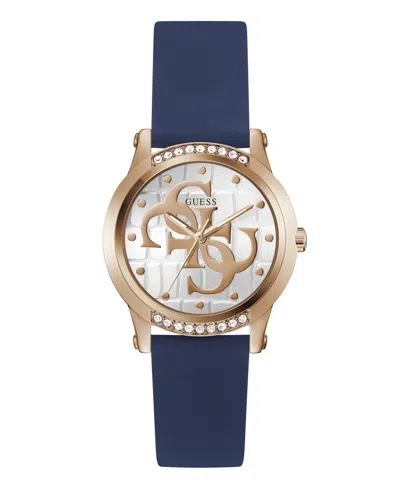 Guess Women's Quartz Blue Silicone Watch 36mm