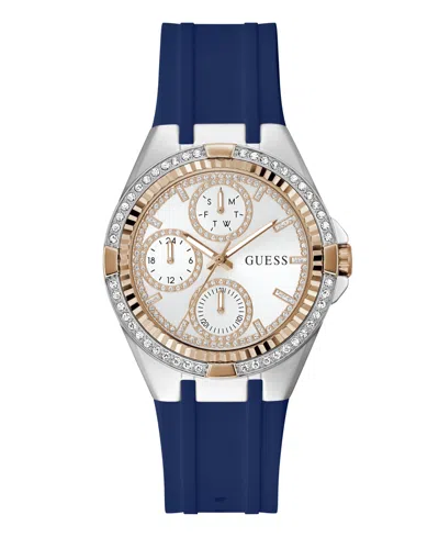 Guess Women's Quartz Blue Silicone Watch 39mm
