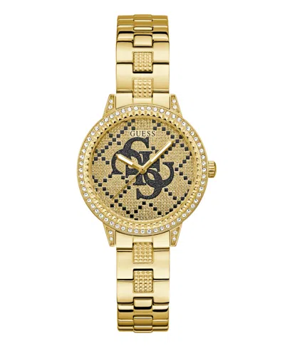 Guess Women's Quartz Gold-tone Stainless Steel Watch 34mm