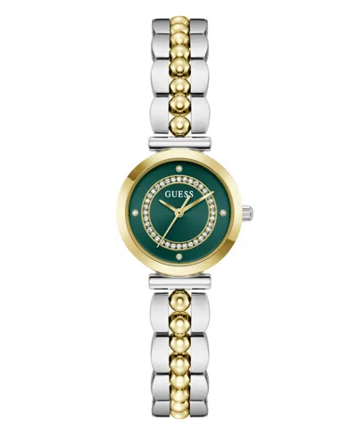 Guess Women's Quartz Two-tone Stainless Steel Watch 26mm In Green