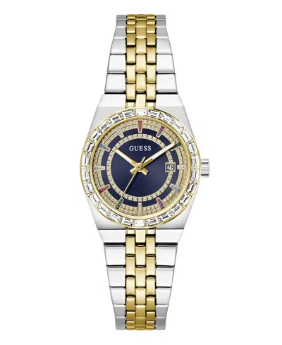 Guess Women's Quartz Two-tone Stainless Steel Watch 32mm In Silver