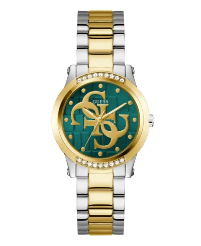 Guess Women's Quartz Two-tone Stainless Steel Watch 36mm In Gold