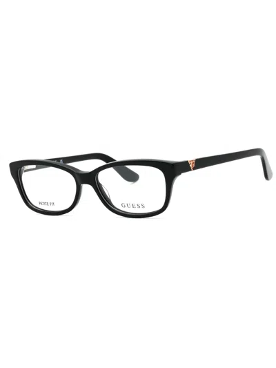 Guess Women's Rectangular Acetate Eyeglasses In Black