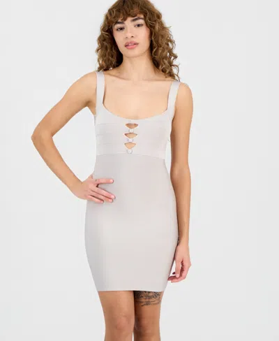 Guess Women's Reyna Cutout Band Square Neck Dress In White