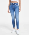 GUESS WOMEN'S RHINESTONE TRIMMED SKINNY ANKLE JEANS