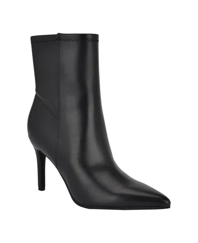 Guess Women's Richery Stiletto Heel Ankle Dress Booties In Black