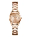 Guess Women's Rose Gold Tone Analog Watch, 28mm In Gold