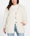 Guess Women's Rose V-neck Jacket In White