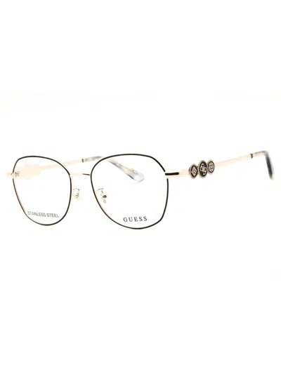 Guess Women's Round Metal Eyeglasses In Black