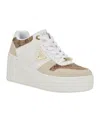 Guess Women's Rozinn Lace-up Wedge Sneakers In Multi