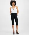 Guess Women's Sade Capri Twill Pants In Jet Black A996