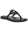 Guess Women's Saime Embellished G Cutout Flat Thong Sandals In Black