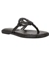 Guess Women's Saime Embellished G Cutout Flat Thong Sandals In Brown