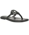 Guess Saime Croc Embossed Sandal In Gray