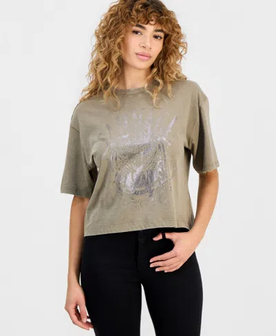 Guess Women's Savage Graphic T-shirt In Brown