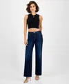 Guess Women's Sexy Palazzo Wide Leg Jeans In Blue