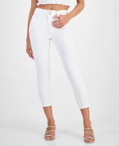 Guess Women's Shape-up Skinny-leg Capri Denim Jeans In The Soda
