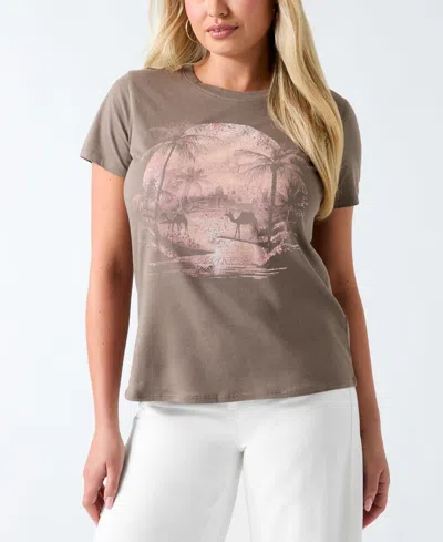 Guess Women's Short-sleeve Desert Mirage Easy T-shirt In Neutral