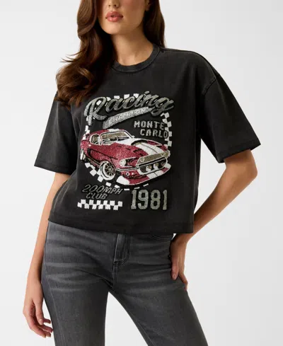 Guess Women's Short-sleeve Race Car Graphic T-shirt In Multi