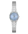 Guess Women's Silver Tone Analog Watch, 25mm In Metallic