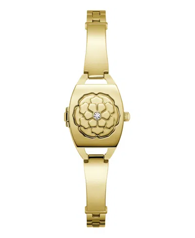 Guess Women's Silver-tone Stainless Steel Analog Watch, 21mm In Gold