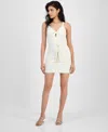 Guess Women's Silvie Tie-waist Cut-out Mini Dress