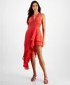 Guess Women's Sleeveless High-low Danny Dress In Portenho Pink