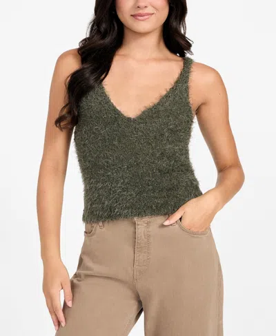 Guess Women's Sleeveless Sweater Tank Top In Green