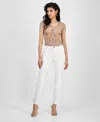Guess Women's Slim-leg Side-slit Audrey Jeans