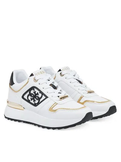 Guess Women's Sneakers  ♪ Ele12 ♪ In White