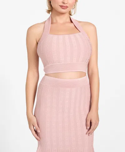 Guess Women's Sofie Halter Sweater In Pink