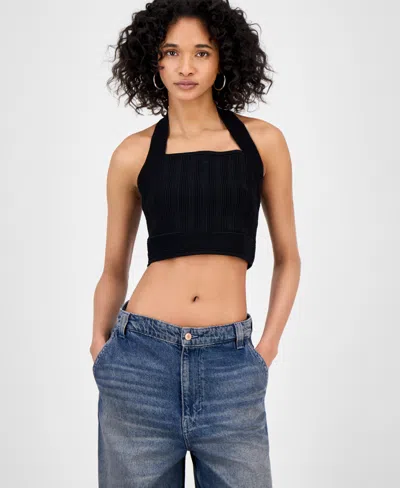 Guess Women's Sofie Halter Sweater In Black