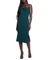 Guess Sofie Mirage Rib Dress In Dark Jade