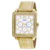Guess Women's Sophisticate Mother Of Pearl Dial Watch In Gold