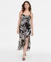 Guess Women's Stacie Printed Shirred Chain-strap Dress In Multi