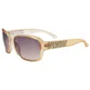 Guess Women's 60 Mm Grey Sunglasses In Gold