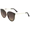 Guess Women's 56 Mm Grey Sunglasses In Brown