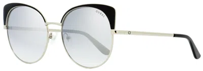 Guess Women's Sunglasses Gu7599 05c Palladium/black 56mm In Multi