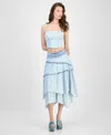 Guess Women's Tanya Layered Denim Maxi Skirt