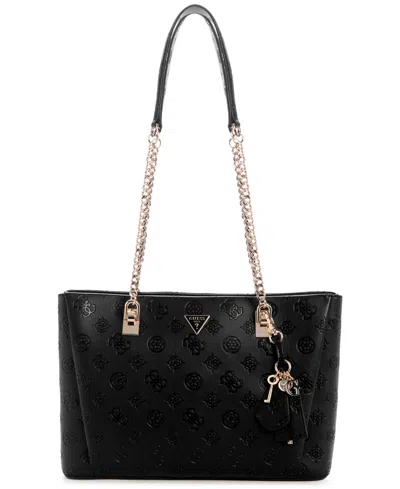 Guess Women's Tisha 3 Compartment Tote Bag In Blue