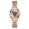 Guess Multicolor Stainless Steel Dress Watch In Gold