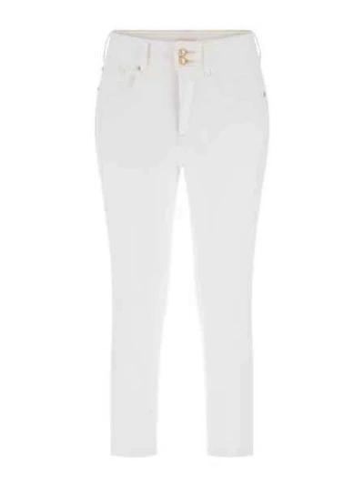 Guess Women's Trousers  W4ga80 D4pv3 S0d4 In White