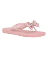 GUESS WOMEN'S TUTU EMBELLISHED BOW FLIP FLOPS