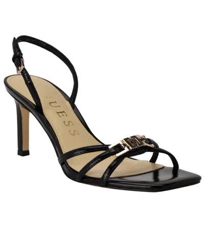 Guess Women's Twilla G Elite Strappy Stiletto Sandals In Black