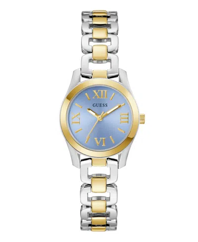 Guess Women's Two-tone Analog Watch, 28mm In Gold