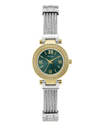 Guess Women's Two-tone Stainless Steel Analog Watch, 27mm In Multi